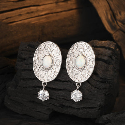 Vintage Zircon Big Earrings Exaggerated-Jewearrings