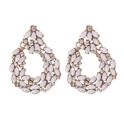 Waterdrop Square Diamond All-match Earrings-Jewearrings