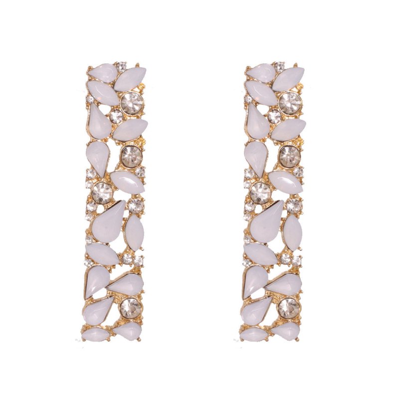 Waterdrop Square Diamond All-match Earrings-Jewearrings