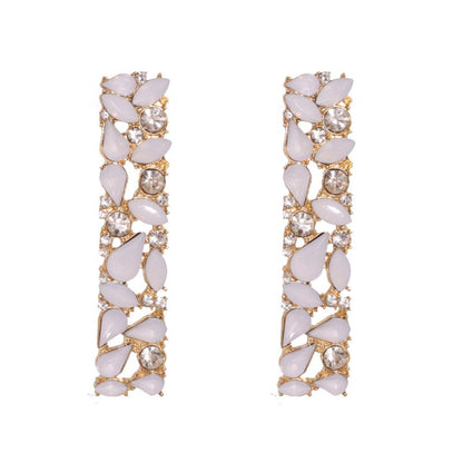 Waterdrop Square Diamond All-match Earrings-Jewearrings