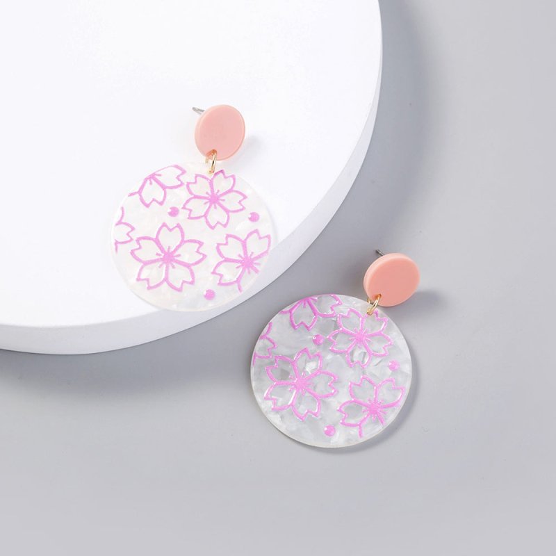 White Flower Earrings - Brilliant Acrylic-Jewearrings