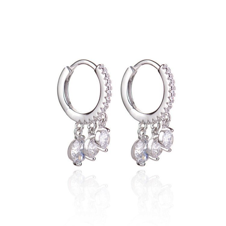 Wild drop-shaped diamond stud earrings-Jewearrings