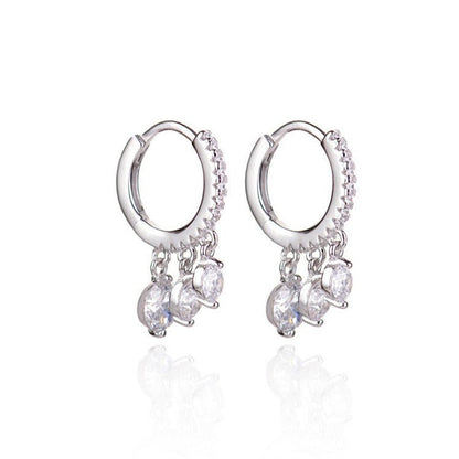 Wild drop-shaped diamond stud earrings-Jewearrings