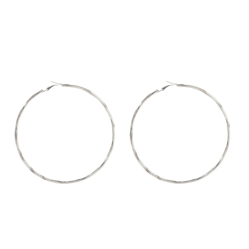 Wispy Simple Big Circle Geometric Stud Earrings Rhombus-Jewearrings