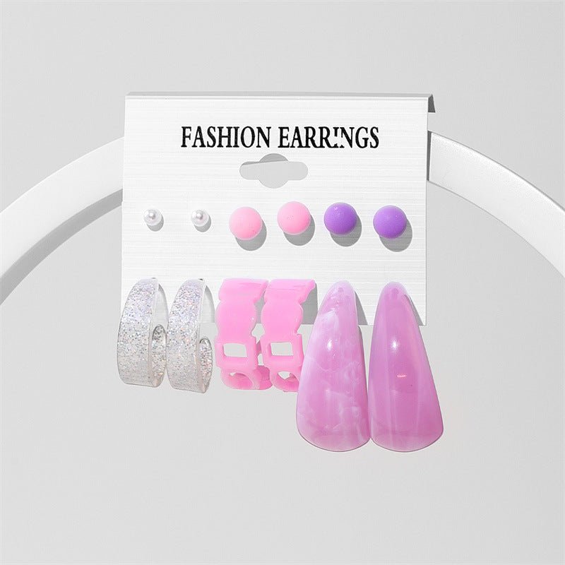 Women's Acrylic Earrings Set-Jewearrings