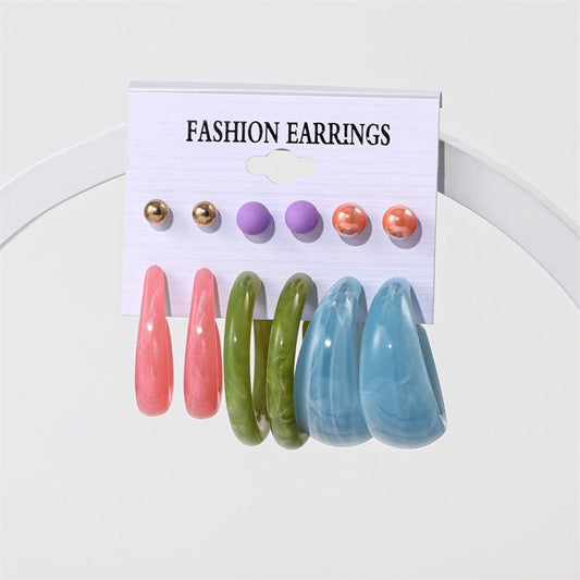 Women's Acrylic Earrings Set-Jewearrings