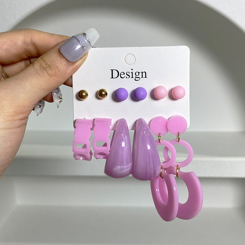 Women's Acrylic Earrings Set-Jewearrings