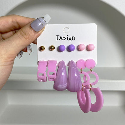 Women's Acrylic Earrings Set-Jewearrings