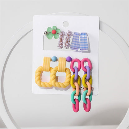 Women's Acrylic Earrings Set-Jewearrings