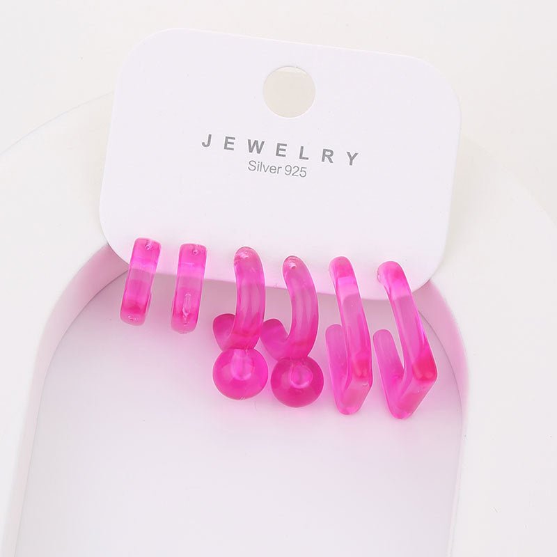 Women's Acrylic Earrings Set-Jewearrings