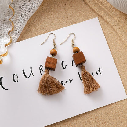 Women's Art Vintage Acrylic Plush Earrings-Jewearrings