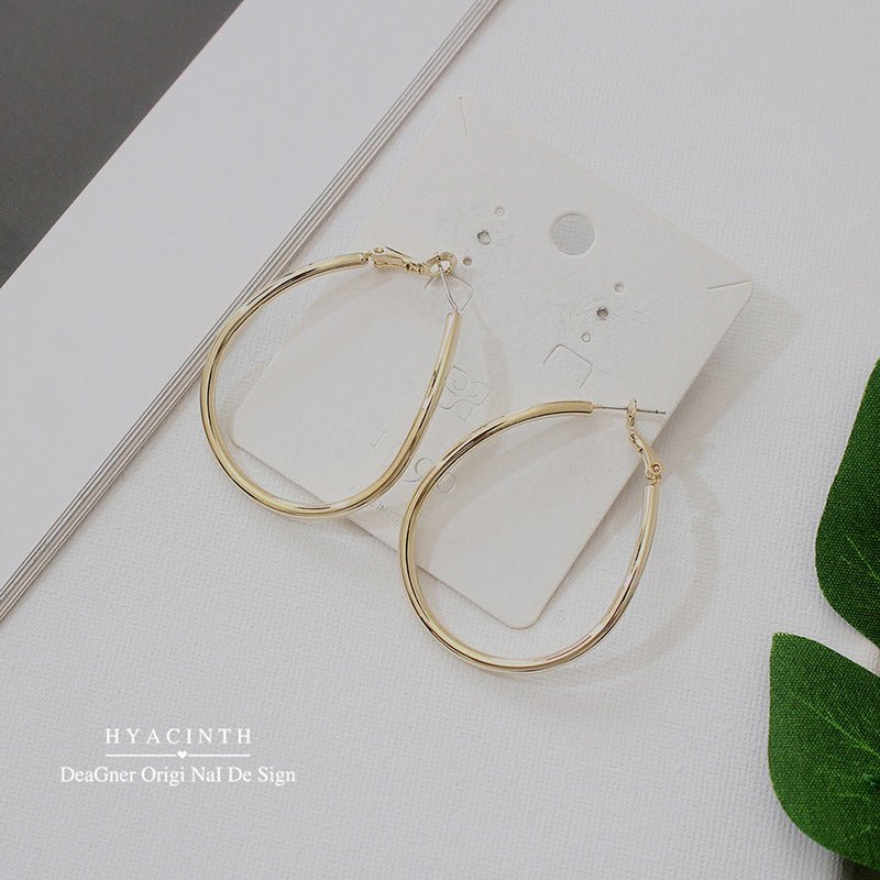 Women's Big Hoop Earrings-Jewearrings