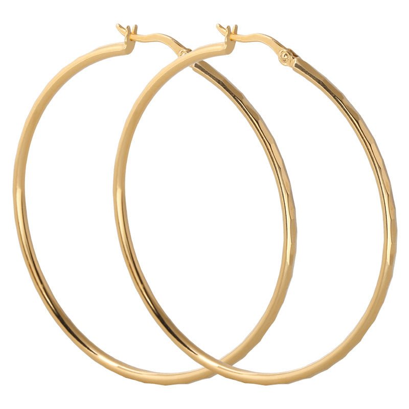 Women's Big Hoop Earrings-Jewearrings