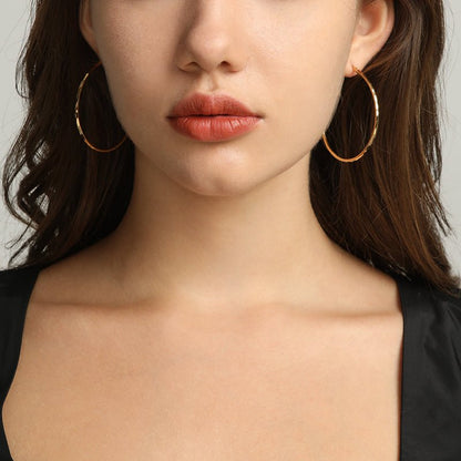 Women's Big Hoop Earrings-Jewearrings