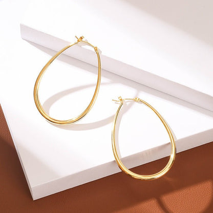 Women's Big Hoop Earrings-Jewearrings