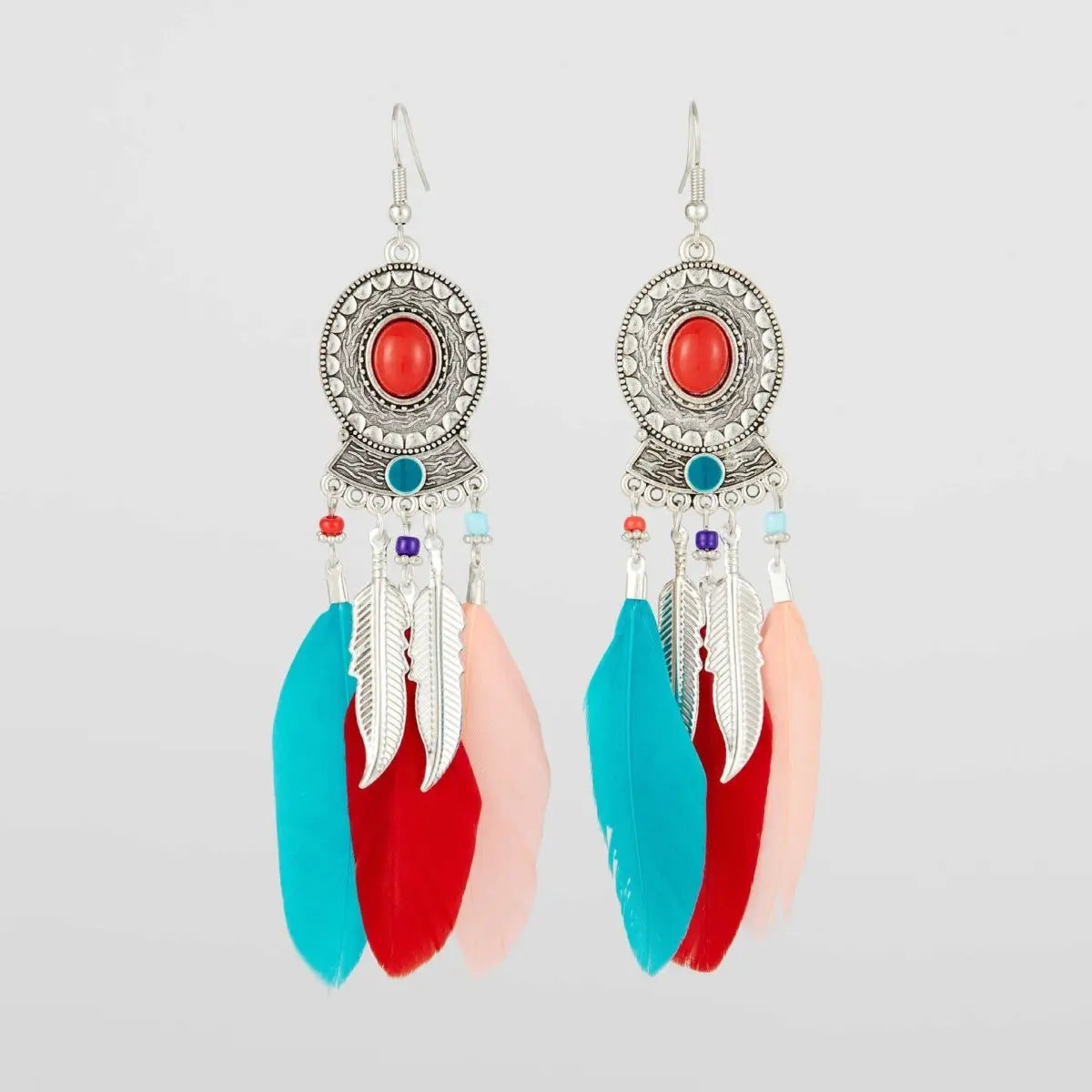 Women's Fashion Acrylic Feather Earrings-Jewearrings