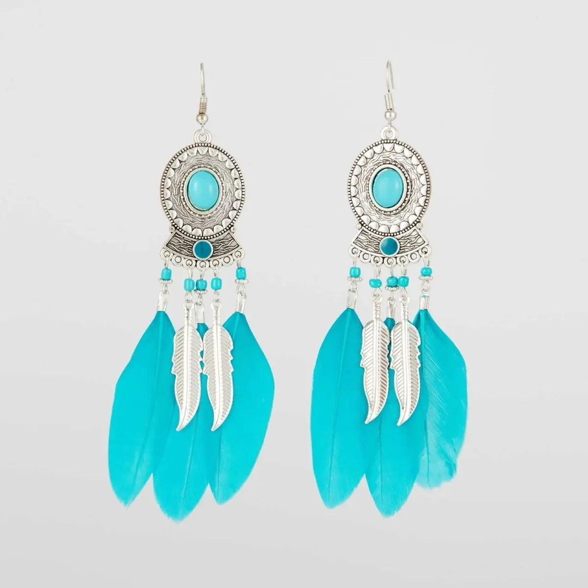 Women's Fashion Acrylic Feather Earrings-Jewearrings