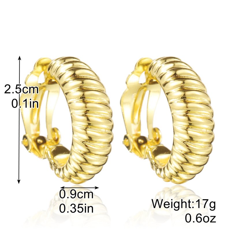 Women's Fashion Baroque Earrings Pearl Ear Clip-Jewearrings