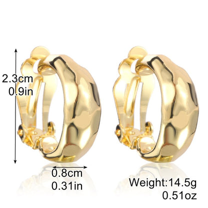 Women's Fashion Baroque Earrings Pearl Ear Clip-Jewearrings