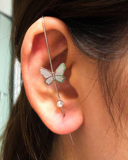 Women's Fashion Colorful Acrylic Butterfly Earrings-Jewearrings