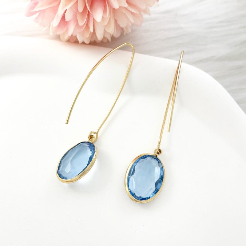 Women's Fashion French Retro Acrylic Oval Earrings-Jewearrings