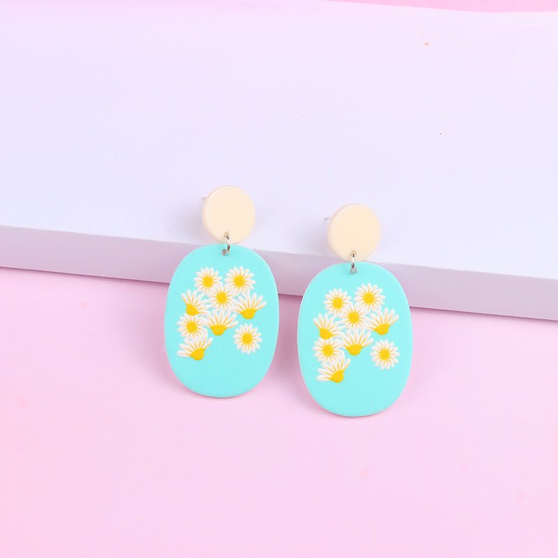 Women's Fashion Simple Acrylic Earrings-Jewearrings