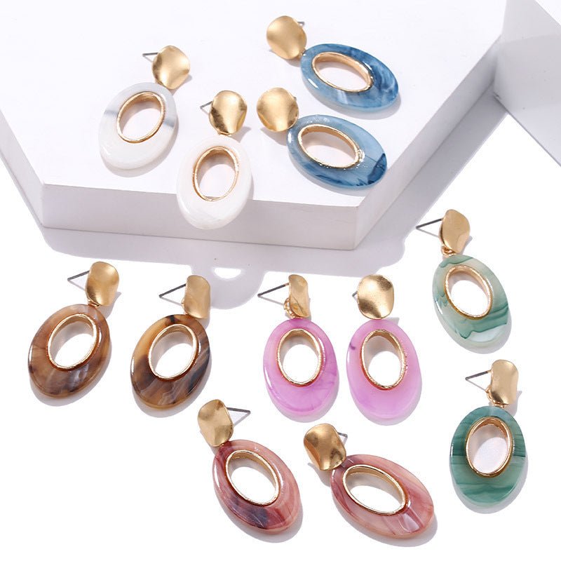 Women's Geometric Acrylic Earrings Simple-Jewearrings