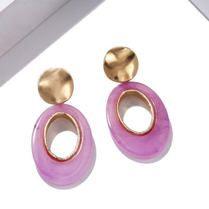 Women's Geometric Acrylic Earrings Simple-Jewearrings