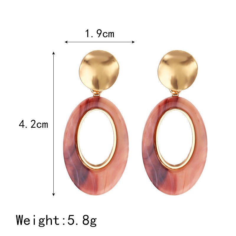 Women's Geometric Acrylic Earrings Simple-Jewearrings