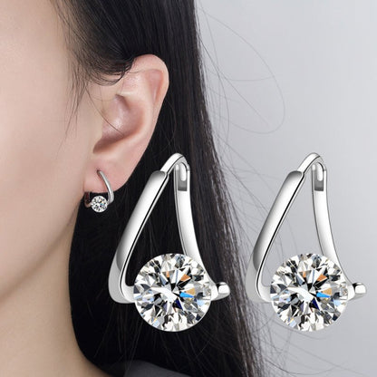 Women's Graceful And Fashionable Personalized Diamond Stud Earrings-Jewearrings