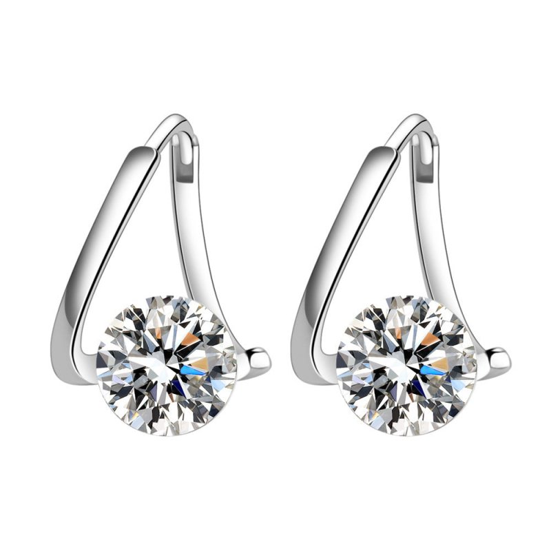 Women's Graceful And Fashionable Personalized Diamond Stud Earrings-Jewearrings