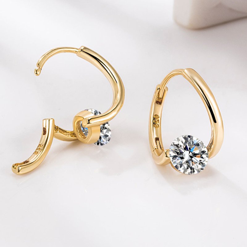 Women's Graceful And Fashionable Personalized Diamond Stud Earrings-Jewearrings