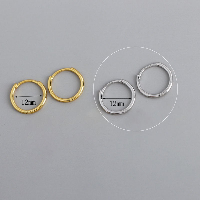 Women's Korean-style Diamond-embedded Gold-plated Ins Internet-famous Versatile Earrings-Jewearrings