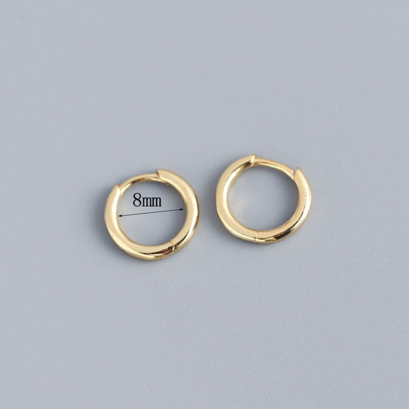 Women's Korean-style Diamond-embedded Gold-plated Ins Internet-famous Versatile Earrings-Jewearrings