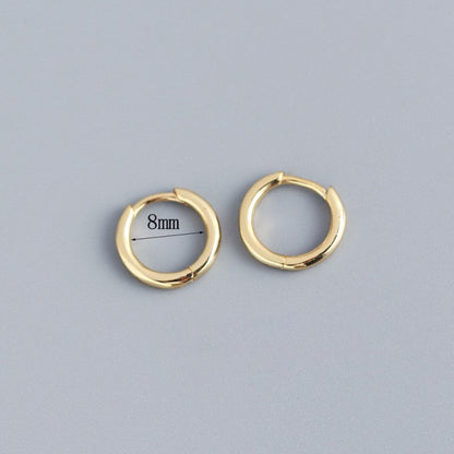 Women's Korean-style Diamond-embedded Gold-plated Ins Internet-famous Versatile Earrings-Jewearrings