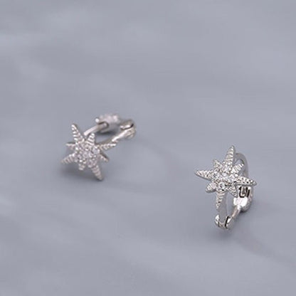 Women's Korean-style Diamond-embedded Gold-plated Ins Internet-famous Versatile Earrings-Jewearrings