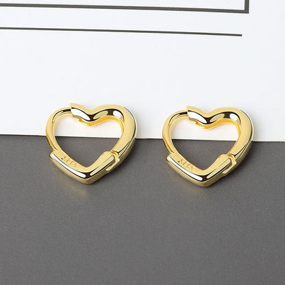 Women's Korean-style Diamond-embedded Gold-plated Ins Internet-famous Versatile Earrings-Jewearrings