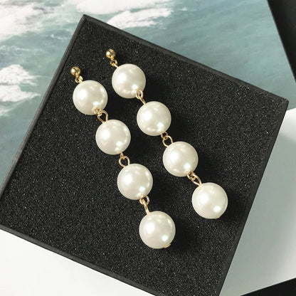 Women's Niche Retro Baroque Pearl Earrings-Jewearrings