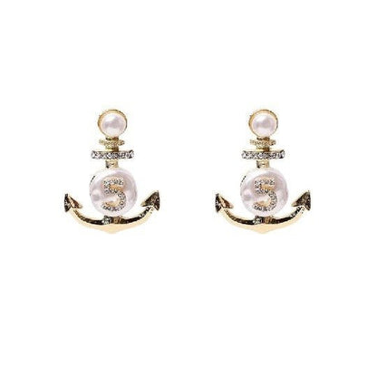 Women's Niche Retro Baroque Pearl Earrings-Jewearrings