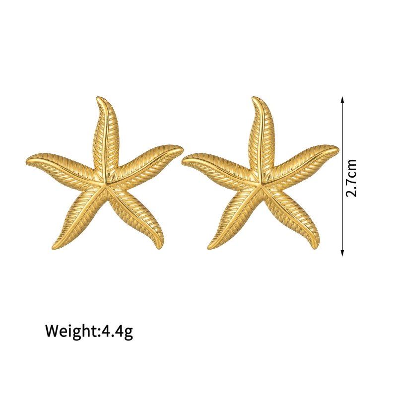 Women's Ocean Wind Exaggerated Big Earrings-Jewearrings