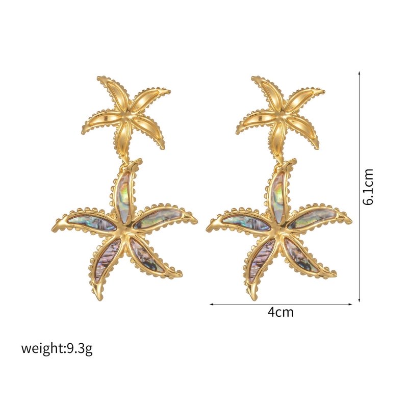 Women's Ocean Wind Exaggerated Big Earrings-Jewearrings