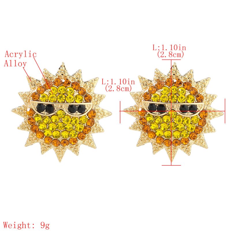 Women's Personality Creative Acrylic Diamond Earrings-Jewearrings