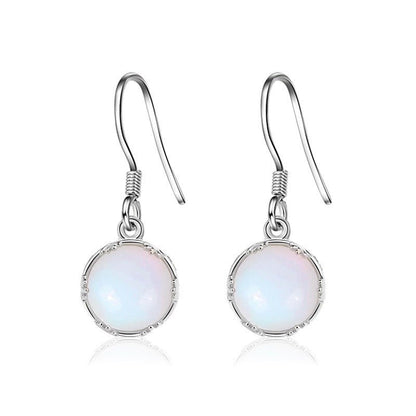 Women's Round Blue Gradient Earrings-Jewearrings