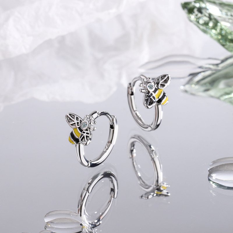 Women's Small Diamond Drop Glue Earrings-Jewearrings