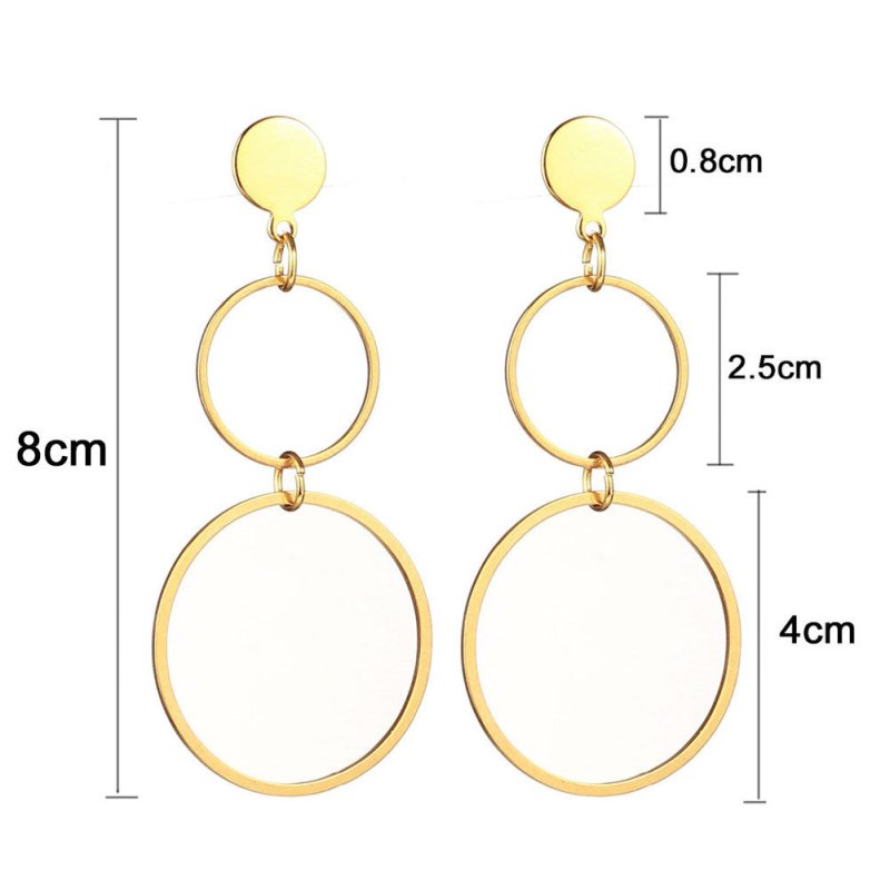 Women's Stainless Steel Big Hoop Earrings-Jewearrings