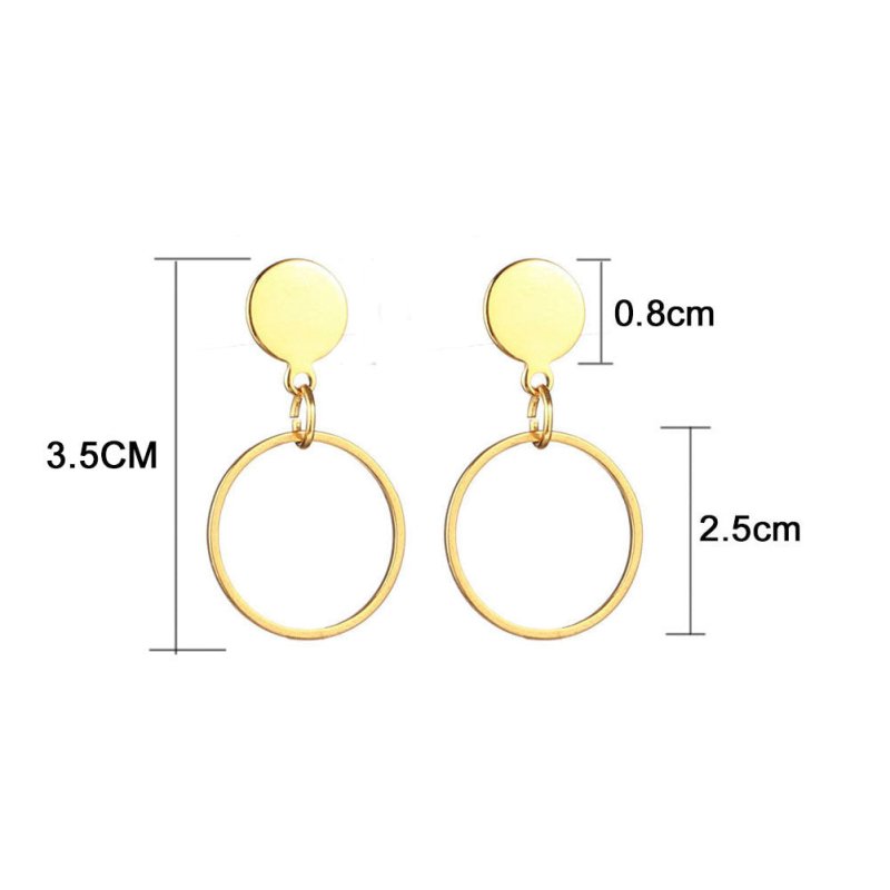 Women's Stainless Steel Big Hoop Earrings-Jewearrings