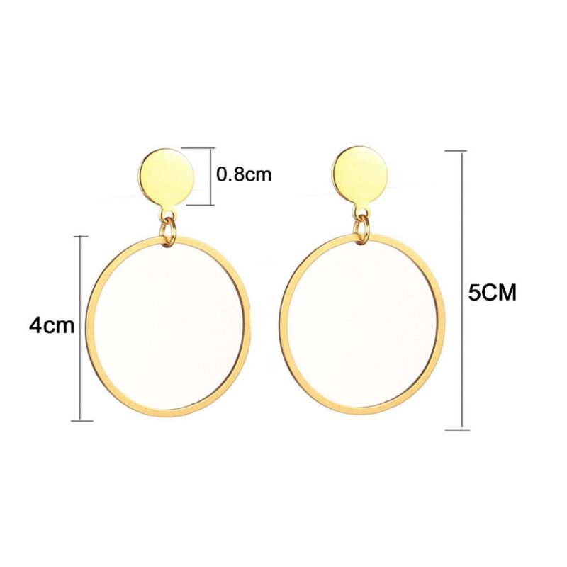 Women's Stainless Steel Big Hoop Earrings-Jewearrings