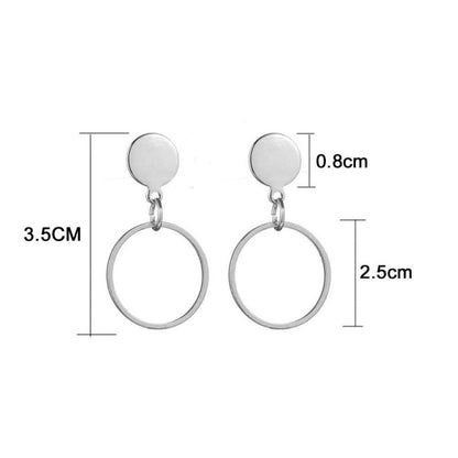 Women's Stainless Steel Big Hoop Earrings-Jewearrings