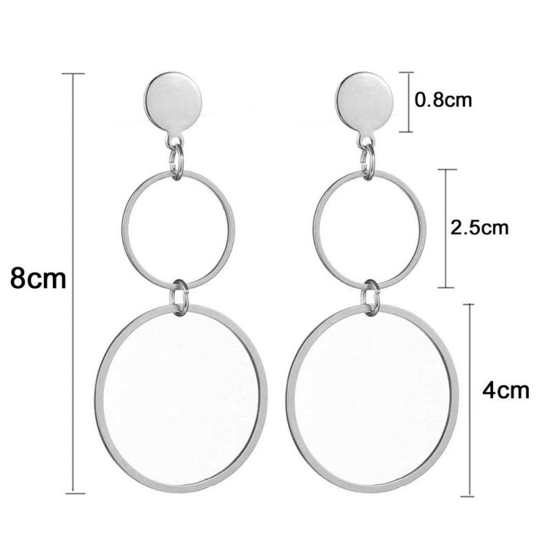 Women's Stainless Steel Big Hoop Earrings-Jewearrings