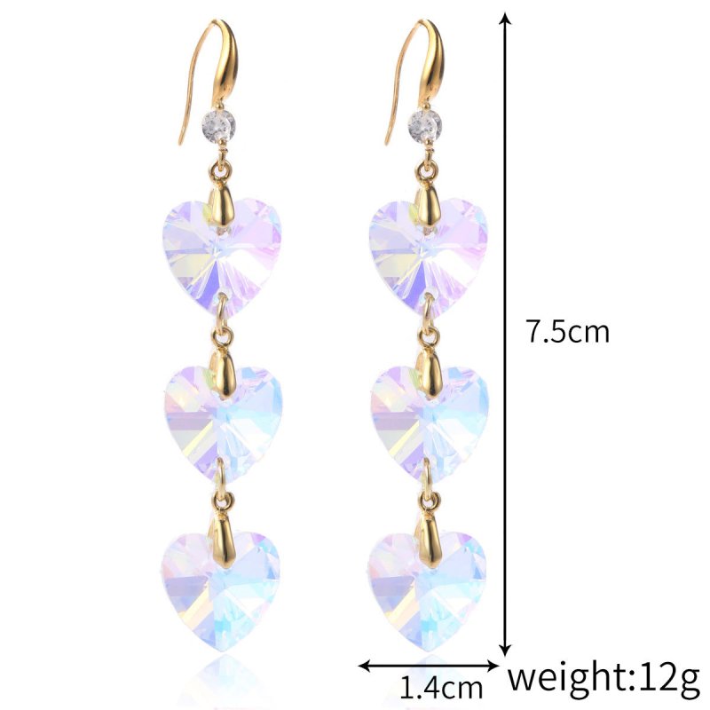 Women's Stylish Water Drop Crystal Earrings-Jewearrings